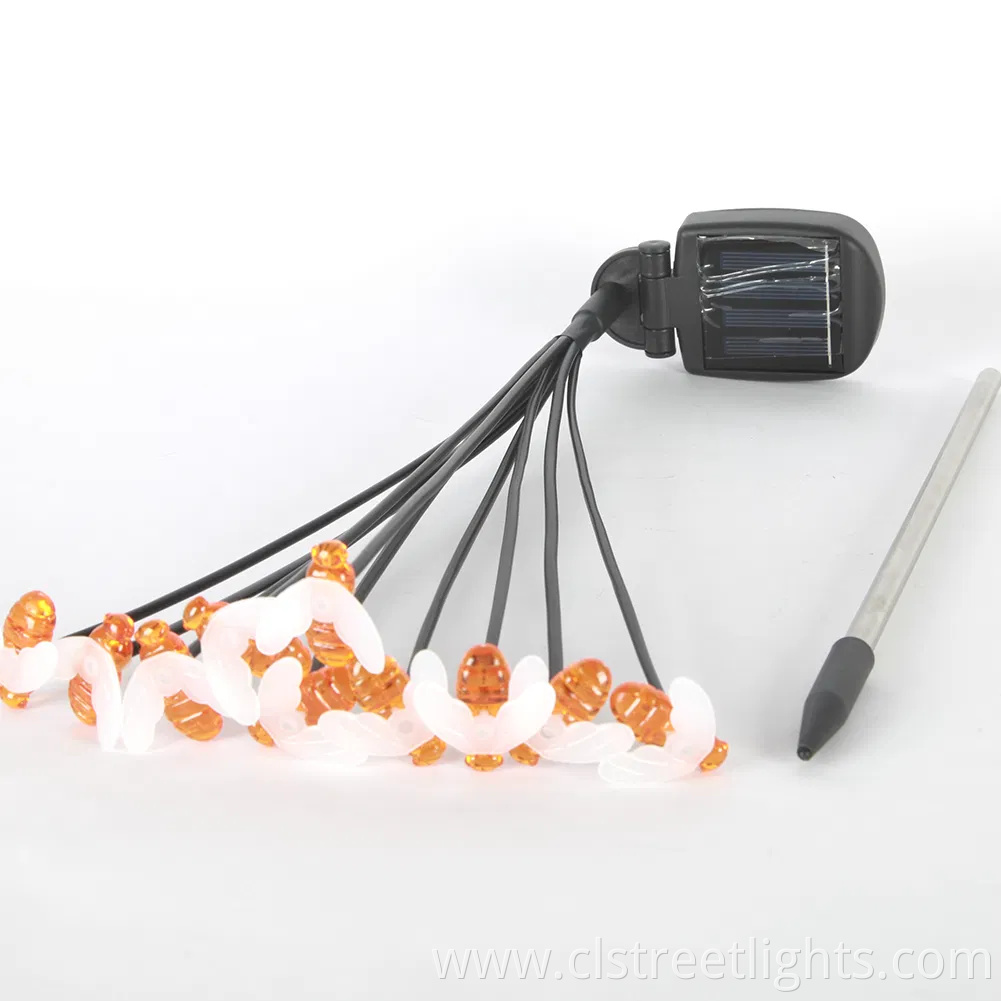 Yichen 10PCS Bee Waterproof Solar LED Garden Lawn Light